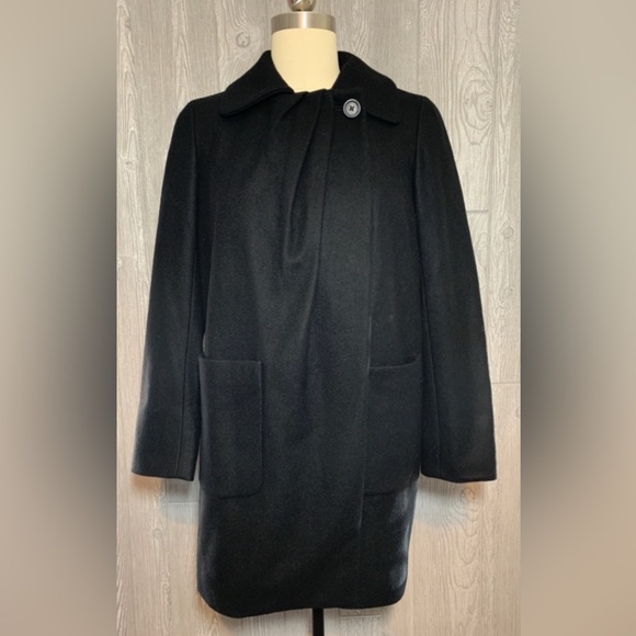 J.Crew Capella wool cashmere coat 4 quiet luxury citycore dark academia romantic - Picture 4 of 8